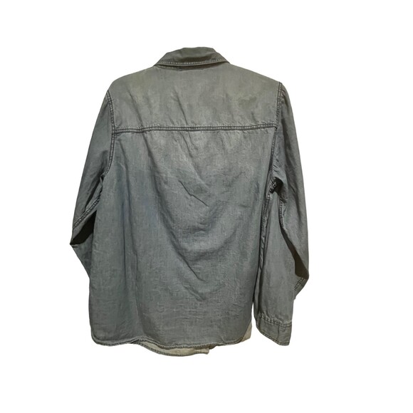 Torrid Jean Button Down Jean Shirt, Size 0/12 - Picture 2 of 10